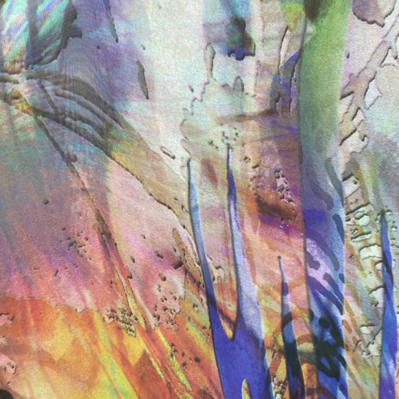 ADRIANA ROSILES Chiffon Caftan O/S - Picture 4 of 8